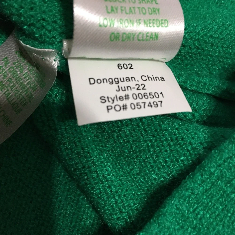 Lilly Pulitzer Womens Sevie Sweater Large Green Dolman Sleeve V-Neck